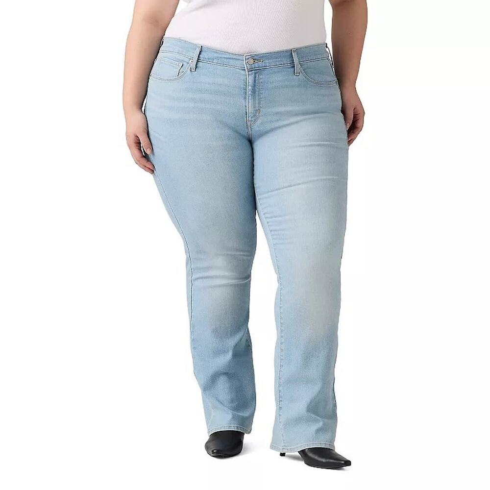 Levi's Trendy Plus Size 415 Classic Bootcut Jeans Blue Size 18W 3689